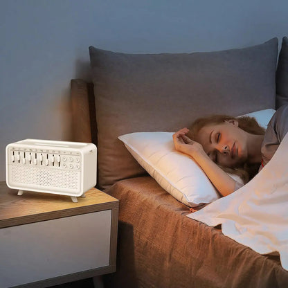 2025 Aromatherapy Sleep Device Portable White Noise Night Light Humidifier with 150ml Water Tank for Babies, Kids, and Adults